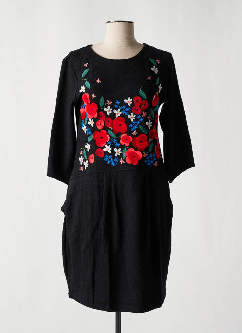 Robe mi-longue noir MAMATAYOE pour femme