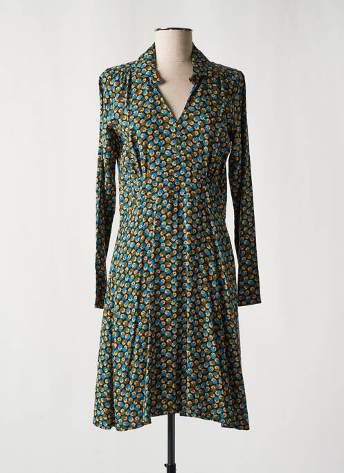 Robe mi-longue vert PRINCESSE NOMADE pour femme