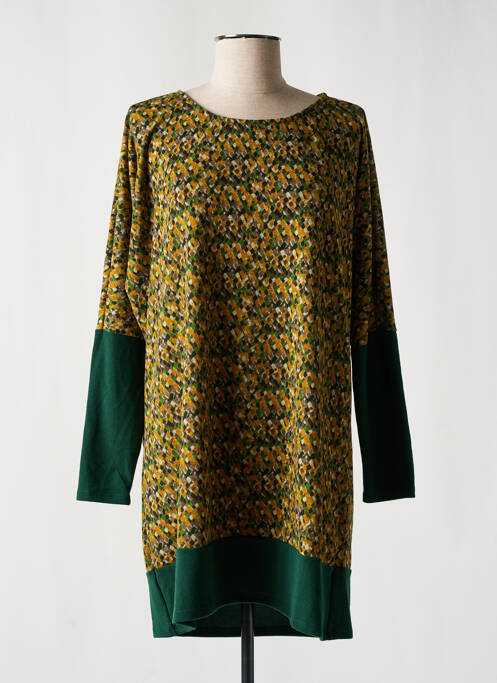 Robe pull vert LINGAM pour femme