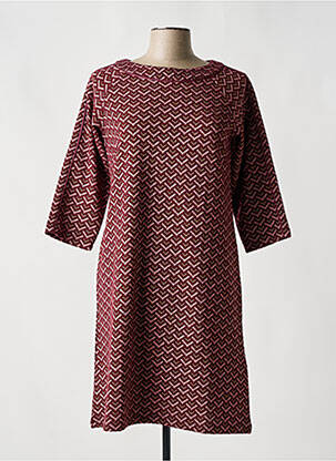 Robe mi-longue manches 3/4 manches 3/4 rose MADEMOISELLE YEYE femme