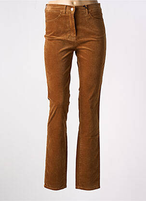 Pantalon slim stretch taille normale jaune TONI femme