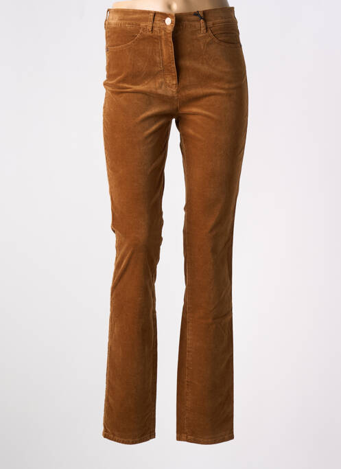 Pantalon slim stretch taille normale jaune TONI femme