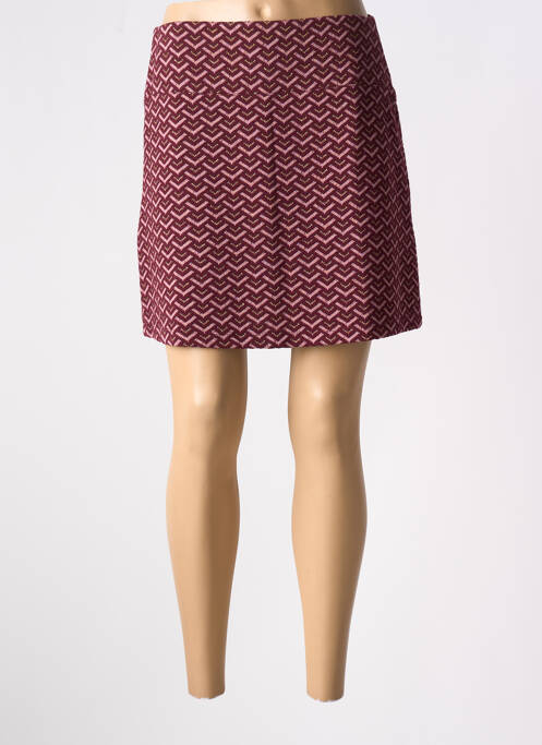 Jupe courte taille élastique rose MADEMOISELLE YEYE femme