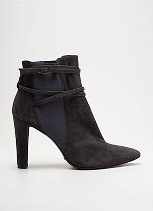 Bottines/boots nubuck talon de 7 à 9cm gris STUART WEITZMAN femme