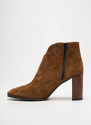 Bottines/boots nubuck talon de 7 à 9cm marron MA+DE|94 femme