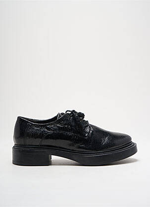 Derbies tissage satiné talon plat jusqu'à 3cm noir LILI MILL femme