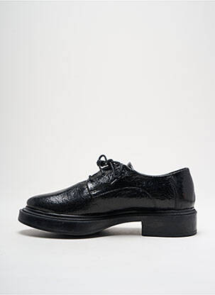 Derbies tissage satiné talon plat jusqu'à 3cm noir LILI MILL femme
