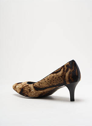 Escarpins semelle extérieure cuir talon de 4 à 6cm marron STUART WEITZMAN femme
