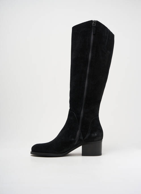 Bottes nubuck talon de 4 à 6cm noir PROGETTO femme