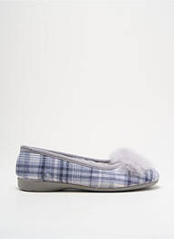 Chaussons/pantoufles impression talon plat jusqu'à 3cm gris KOOMAC femme