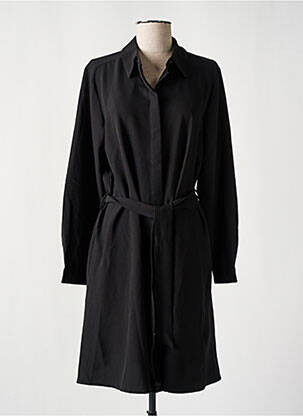 Robe mi-longue manches longues manches longues noir 45 femme