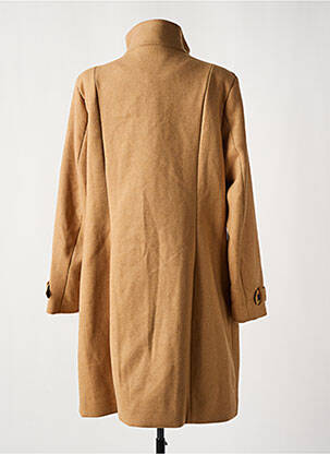Robe mi-longue manches longues manches longues beige FRANSA femme