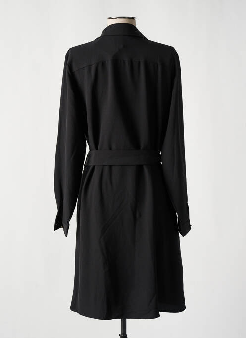 Robe mi-longue manches longues manches longues noir 45 femme