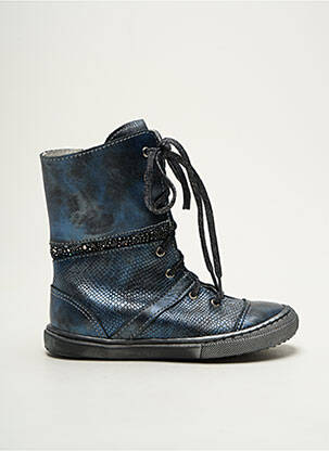 Bottines/boots semelle amovible bout rond bleu BELLAMY fille