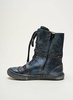Bottines/boots semelle amovible bout rond bleu BELLAMY fille