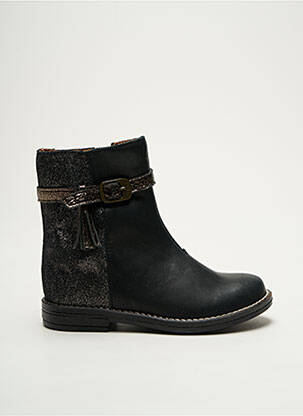 Bottines/boots matière lisse talon bas noir BABYBOTTE fille