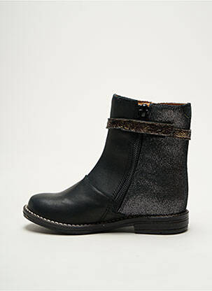 Bottines/boots matière lisse talon bas noir BABYBOTTE fille