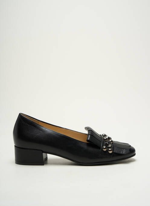 Mocassins tissage satiné talon plat jusqu'à 3cm noir HOGL femme