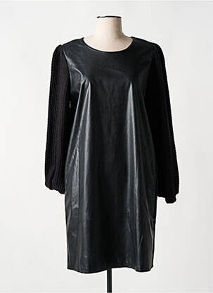 Robe courte manches longues manches longues noir K-DESIGN femme