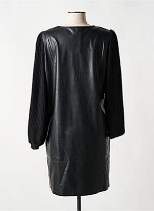 Robe courte manches longues manches longues noir K-DESIGN femme