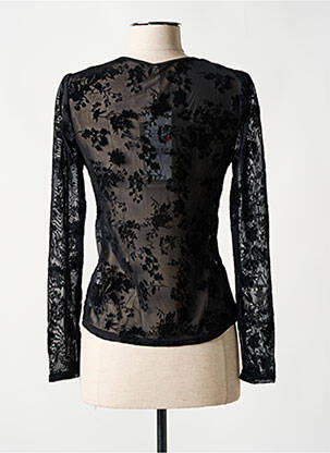 Top col v manches longues noir LOKITA femme