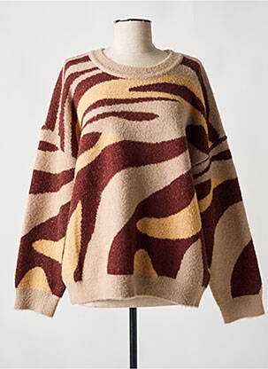 Pull marron JULIE GUERLANDE pour femme