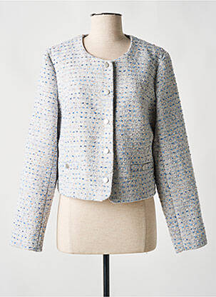 Veste chic bleu JULIE GUERLANDE pour femme