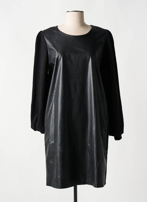 Robe courte manches longues manches longues noir K-DESIGN femme