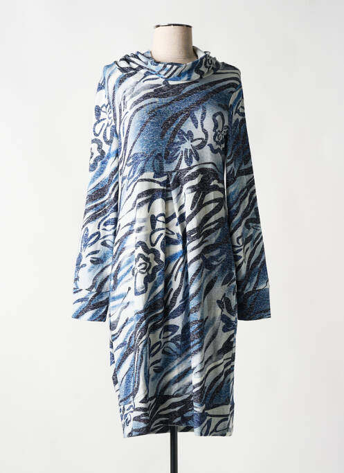 Robe mi-longue bleu DOLCEZZA pour femme
