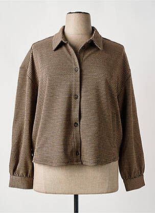 Blouson poches marron YEST femme