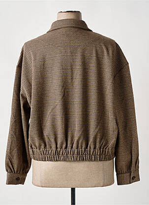 Blouson poches marron YEST femme