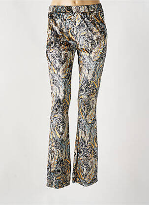 Pantalon flare stretch taille normale jaune IVY BEAU femme