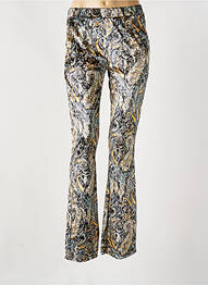 Pantalon flare stretch taille normale jaune IVY BEAU femme