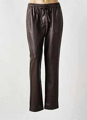 Jogging slim taille normale marron YEST femme