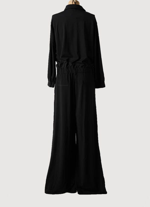 Combi-pantalon fermeture boutonnée sur le devant manches longues noir K-DESIGN femme
