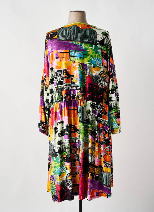 Robe mi-longue noir ORIENTIQUE NATURALLY pour femme