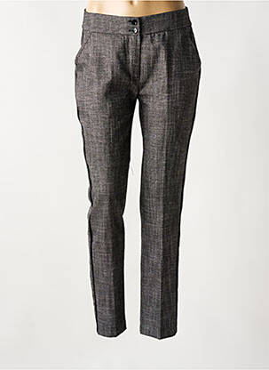 Pantalon chino taille basse taille basse gris LAUREN VIDAL femme