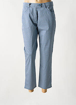Pantalon 7/8 stretch taille normale bleu EAST DRIVE femme