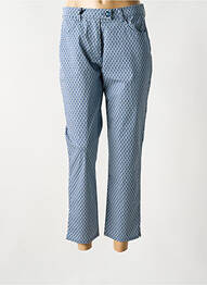 Pantalon 7/8 stretch taille normale bleu EAST DRIVE femme