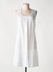 Robe mi-longue blanc MALOKA pour femme seconde vue