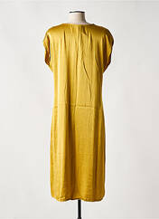 Robe mi-longue jaune LAUREN VIDAL pour femme seconde vue
