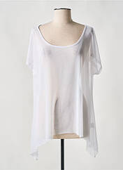 Tunique manches courtes blanc MALOKA pour femme seconde vue