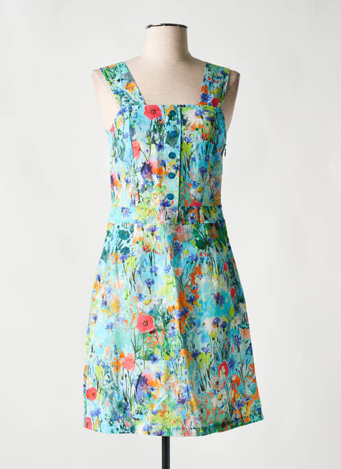 Robe mi-longue bleu MALOKA pour femme