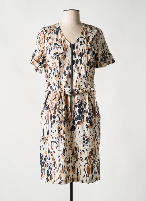 Robe mi-longue marron ZIA BRAND pour femme