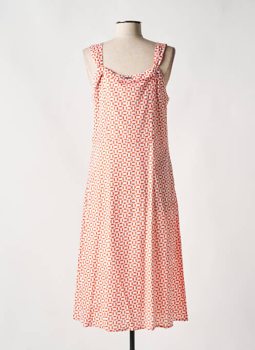 Robe mi-longue orange AGATHE & LOUISE pour femme
