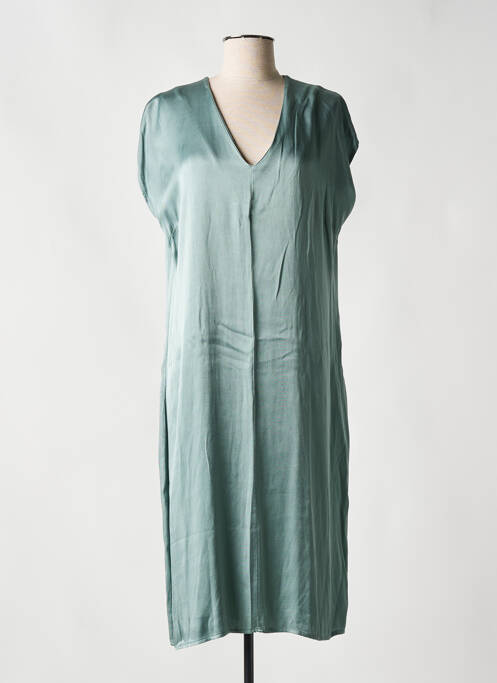 Robe mi-longue vert LAUREN VIDAL pour femme