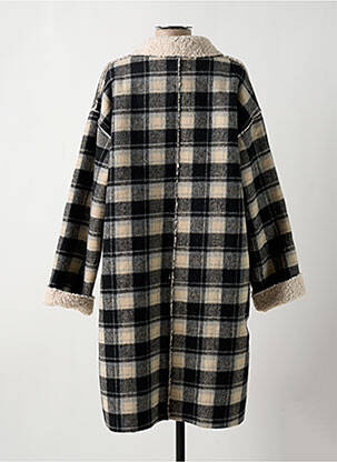 Manteau long coupe cintrée sans capuche noir IT HIPPIE femme