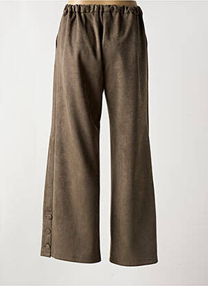 Pantalon flare stretch taille normale marron LES ACOLYTES femme