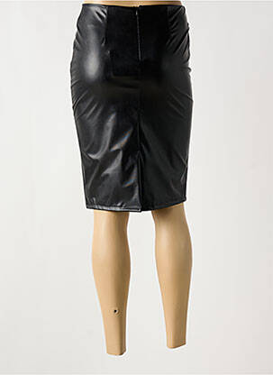 Jupe mi-longue taille haute noir KEZY femme