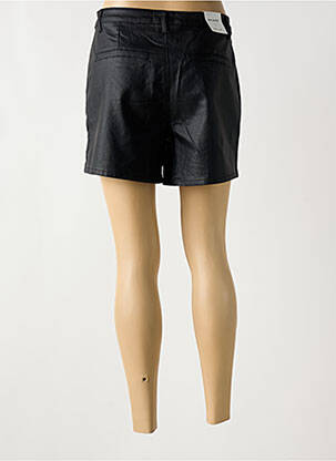 Short tissage simili-cuir taille normale noir NINA CARTER femme